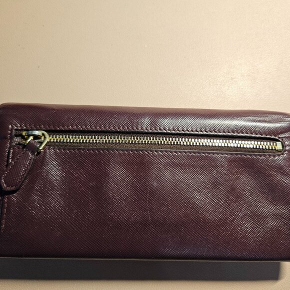 Prada Bordeaux Multicolor Saffiano Leather Wallet - Picture 7 of 16